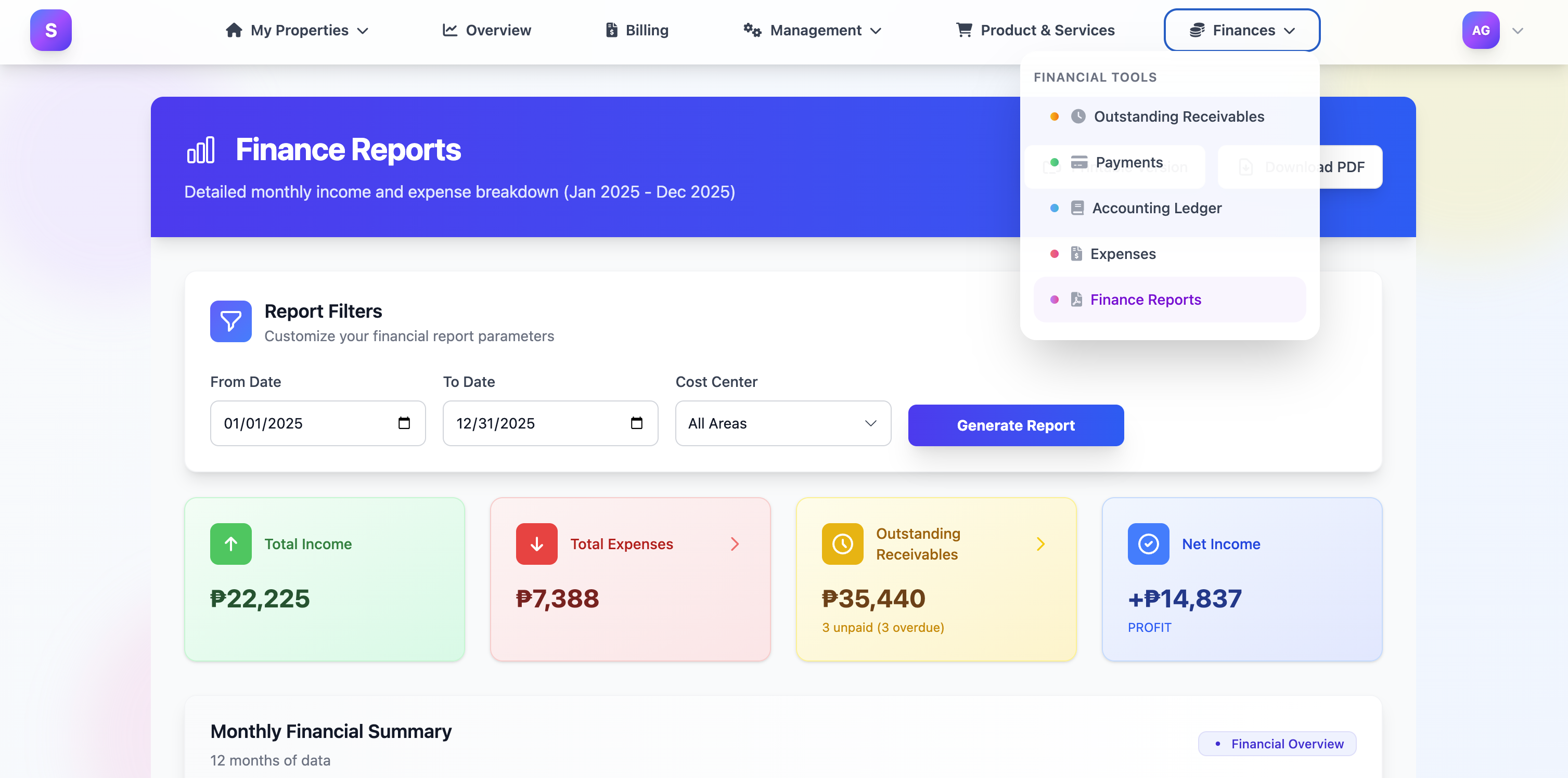 NextHOA Dashboard Preview 1