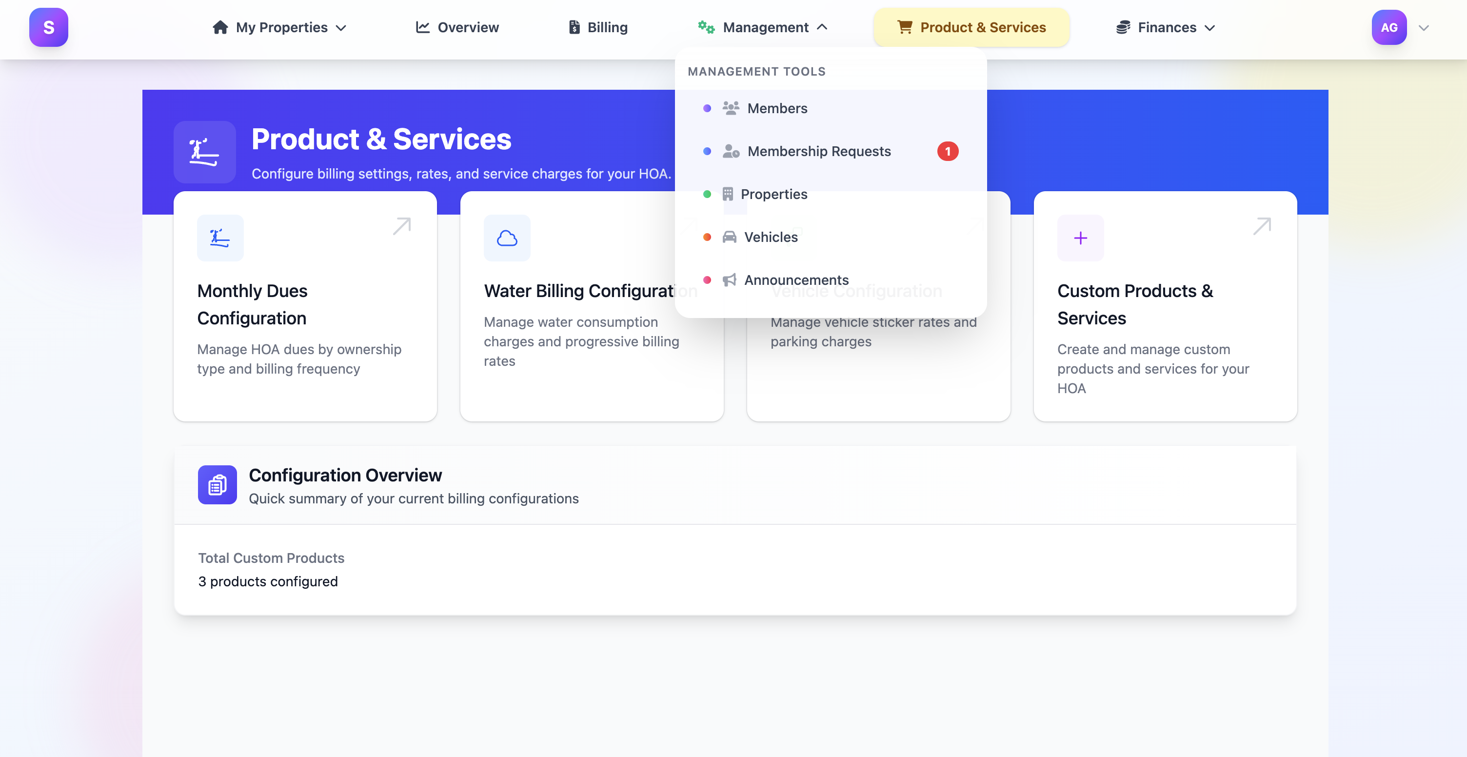 NextHOA Dashboard Preview 3